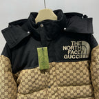 Black and Green Puffer Jacket - Men's