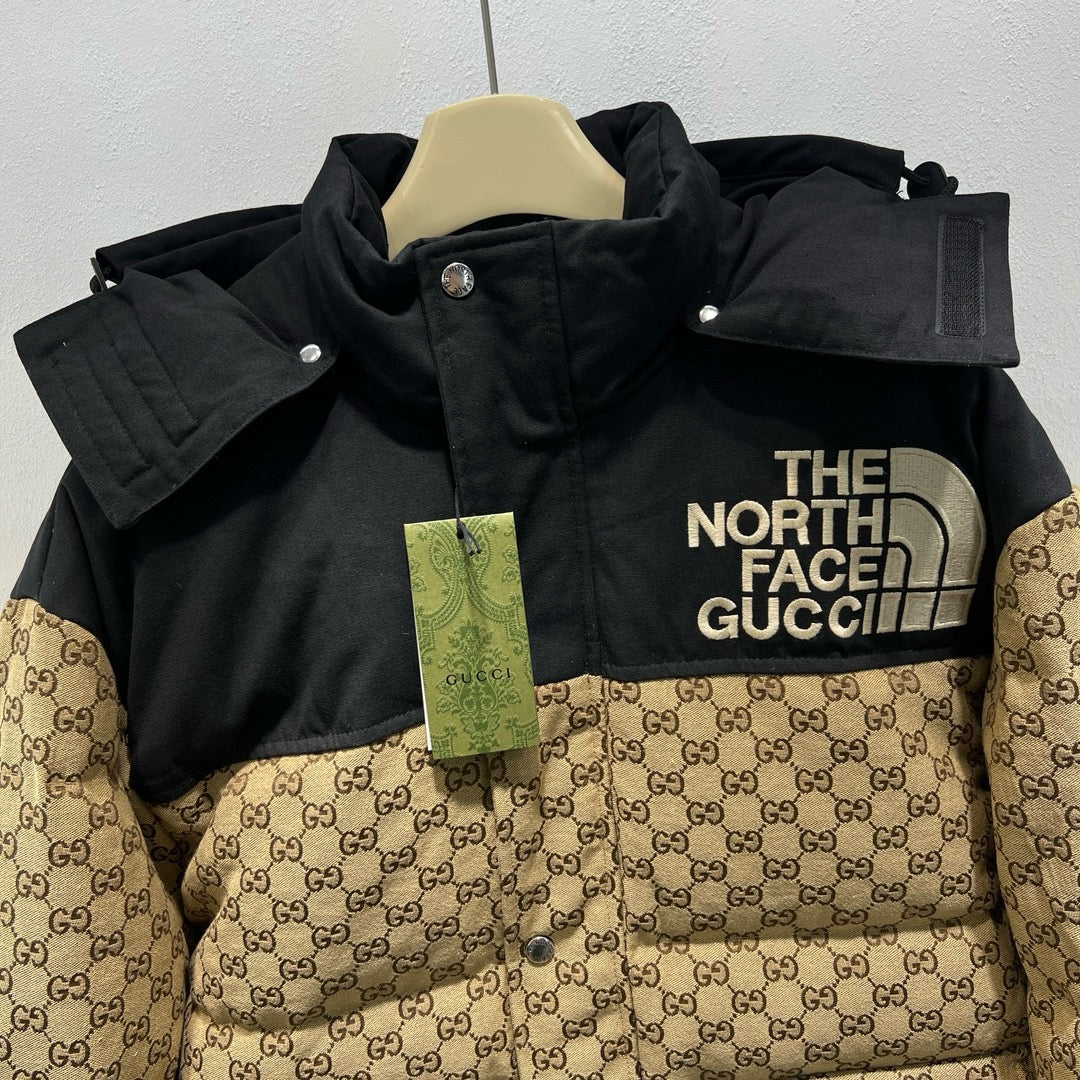 Black and Green Puffer Jacket - Men's