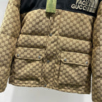 Black and Green Puffer Jacket - Men's
