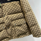 Black and Green Puffer Jacket - Men's