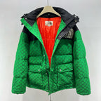 Black and Green Puffer Jacket - Men's