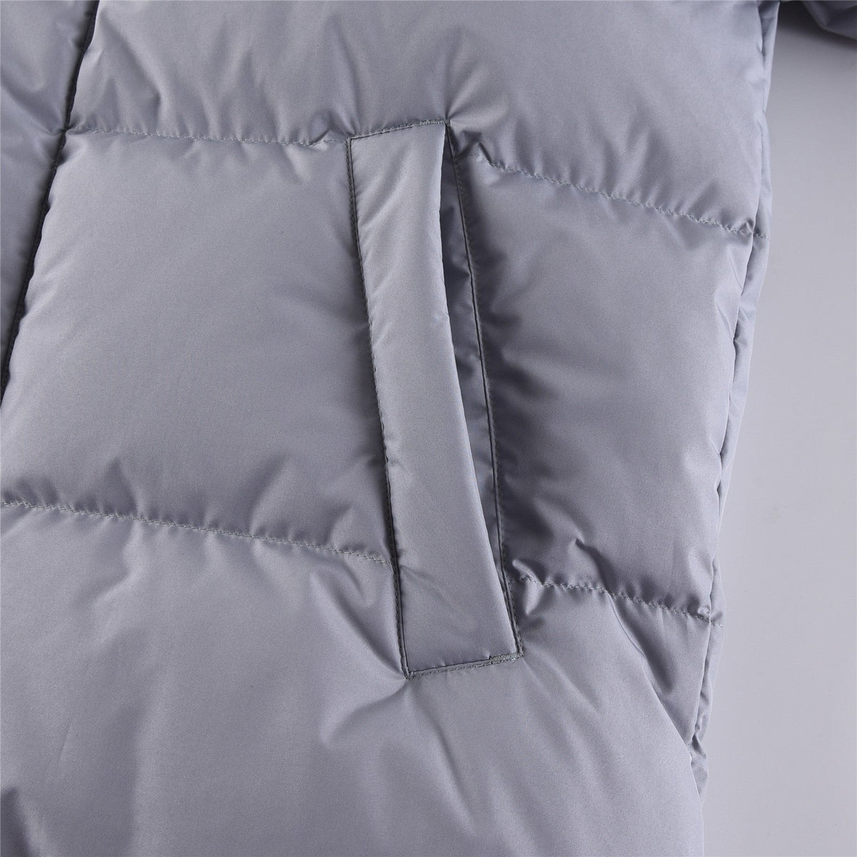 Black and White Puffer Jacket - Men's