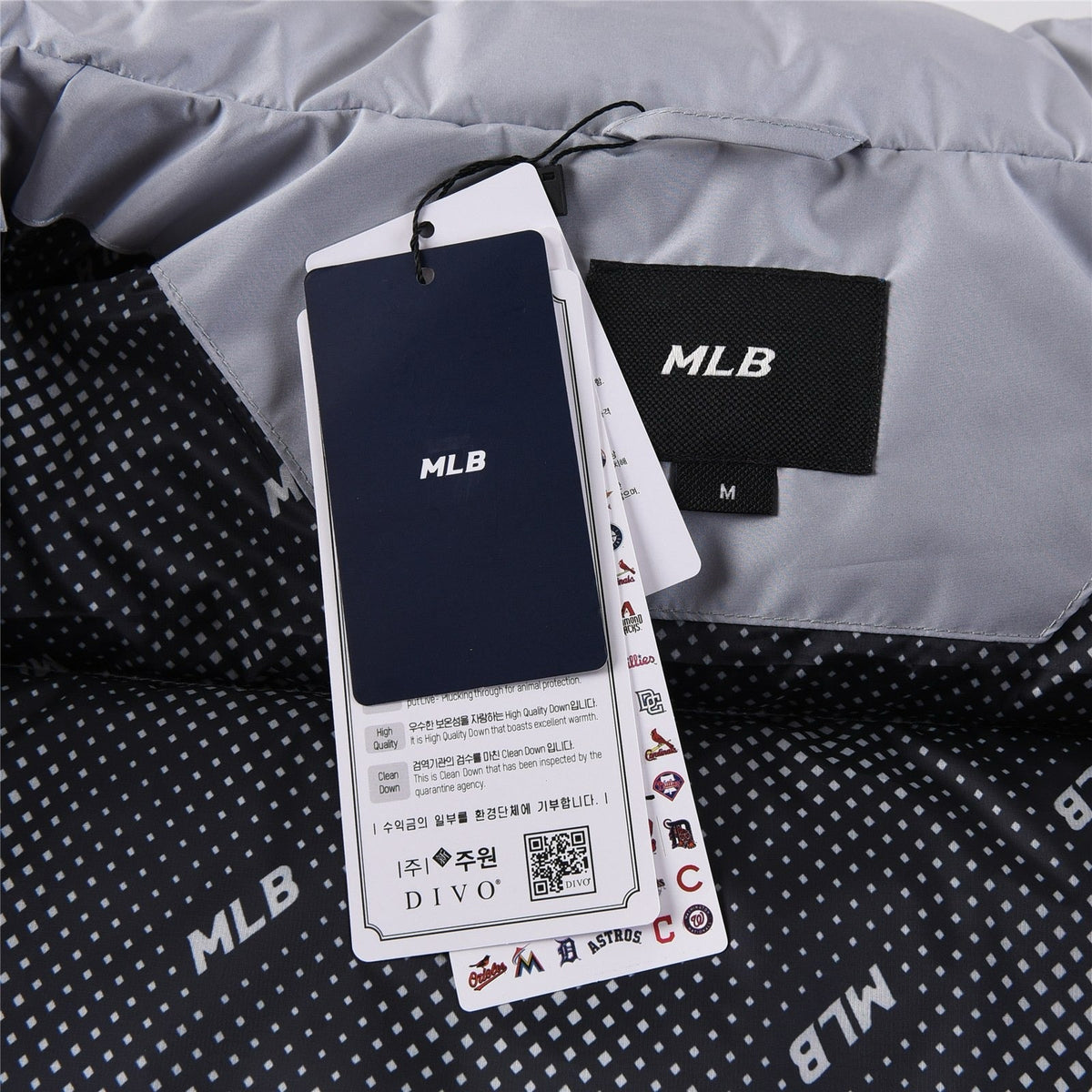 Black and White Puffer Jacket - Men's