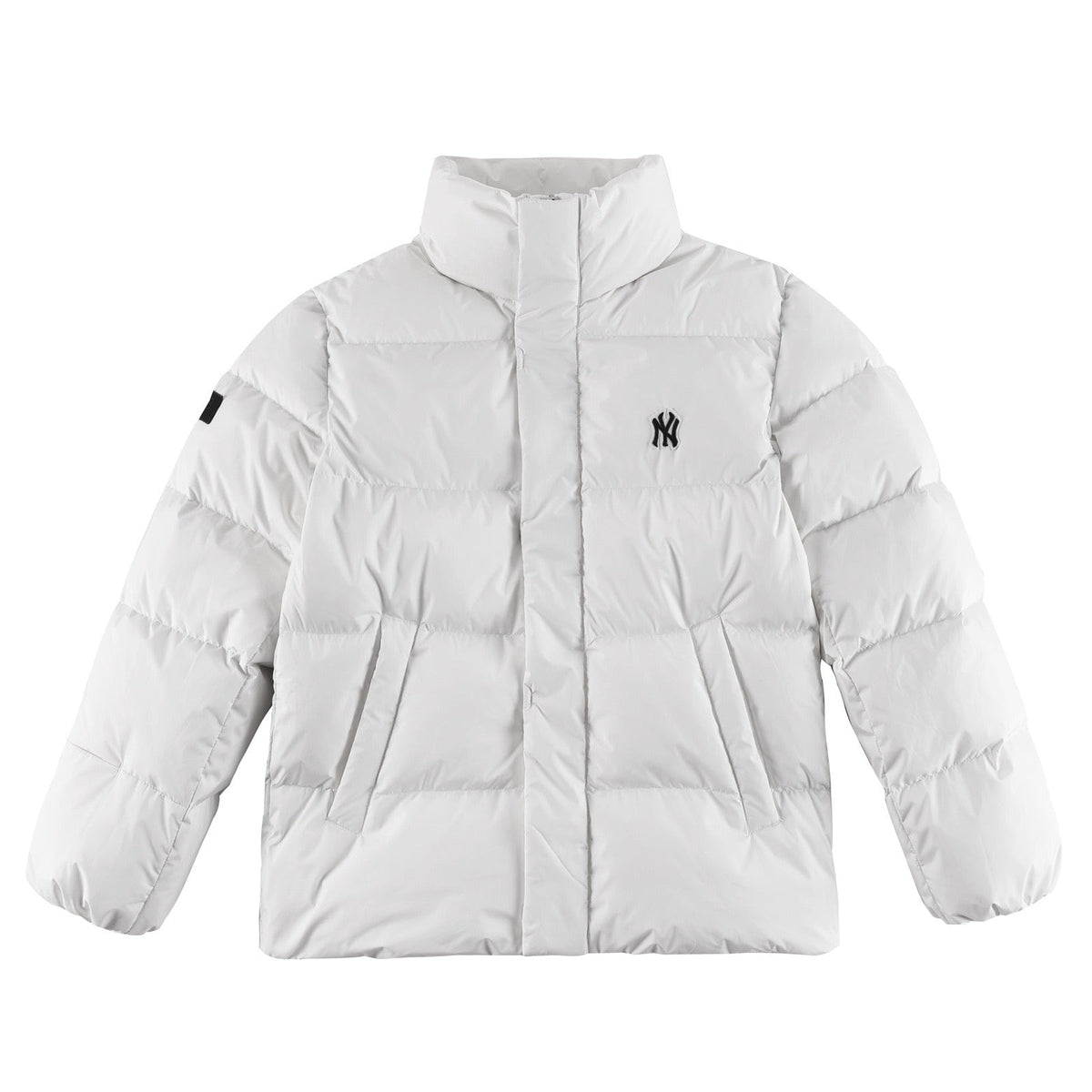 Black and White Puffer Jacket - Men's