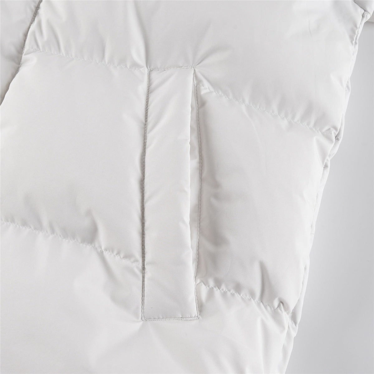 Black and White Puffer Jacket - Men's