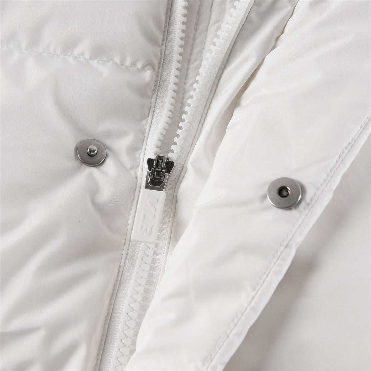 Black and White Puffer Jacket - Men's