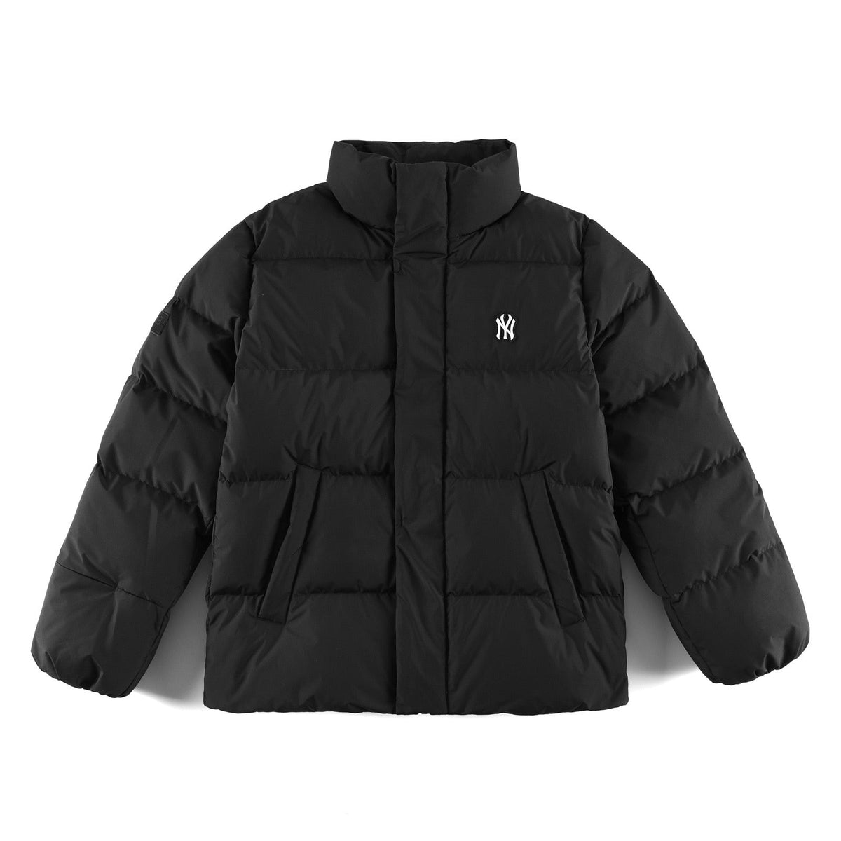 Black and White Puffer Jacket - Men's
