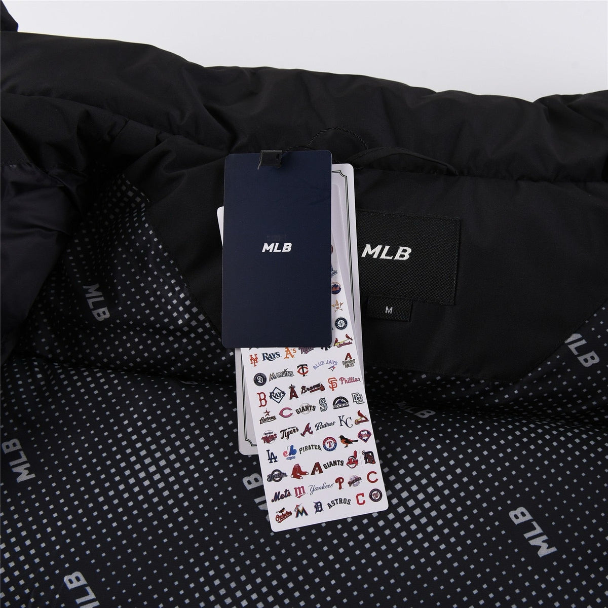 Black and White Puffer Jacket - Men's