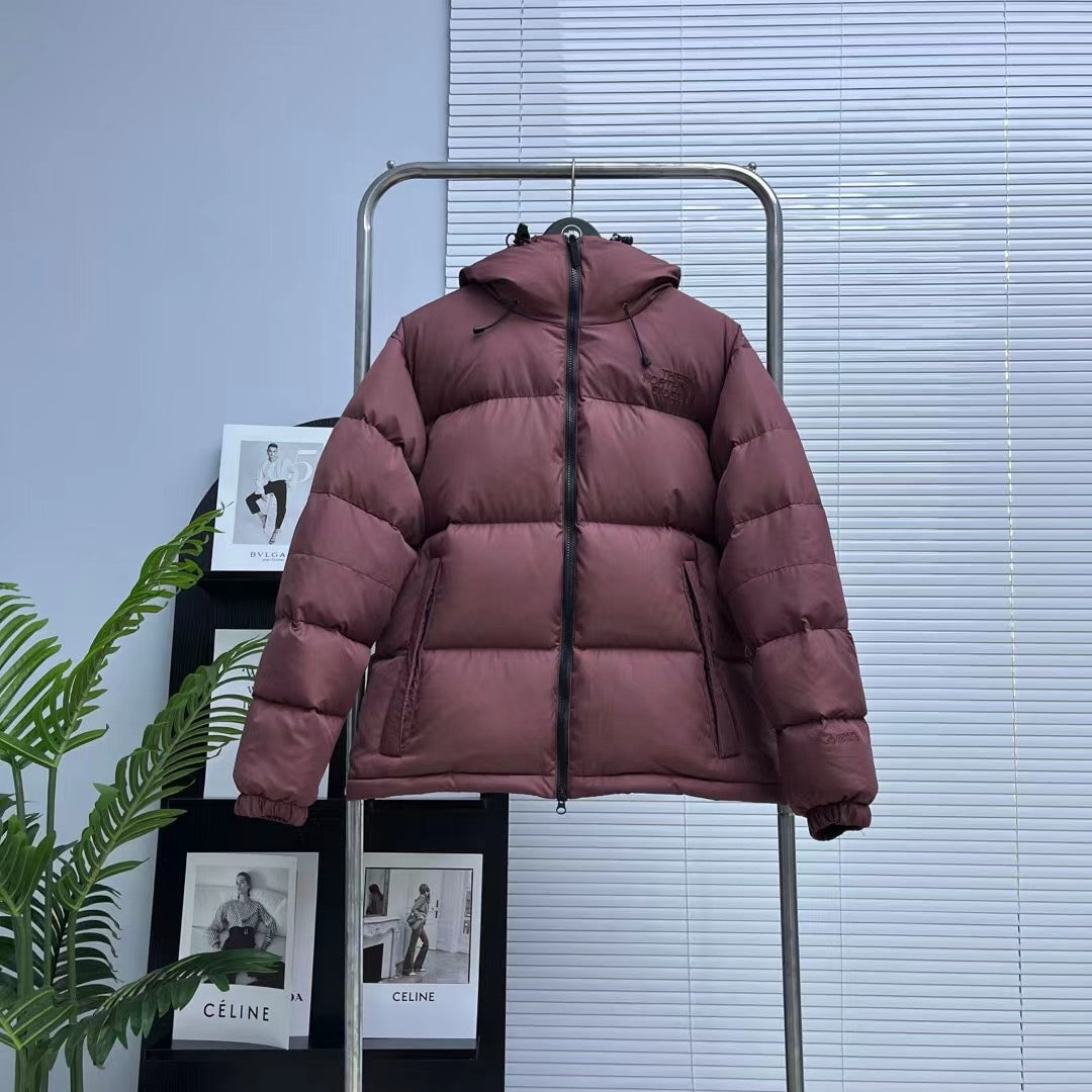 Black and Grey Puffer Jacket - Men's