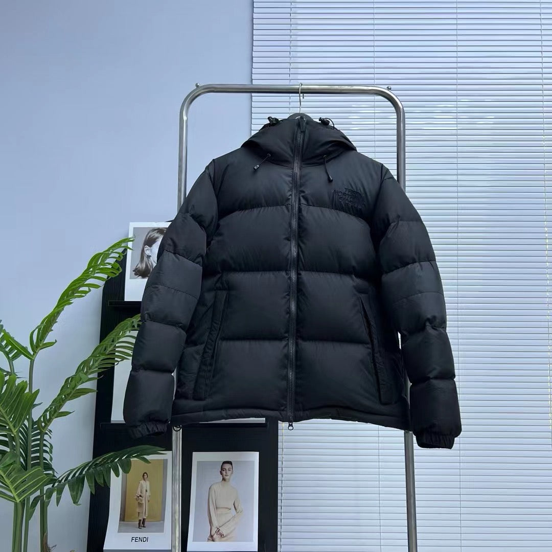 Black and Grey Puffer Jacket - Men's
