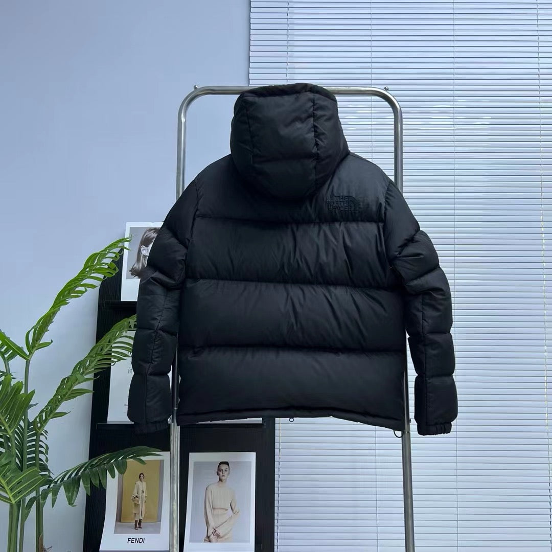 Black and Grey Puffer Jacket - Men's