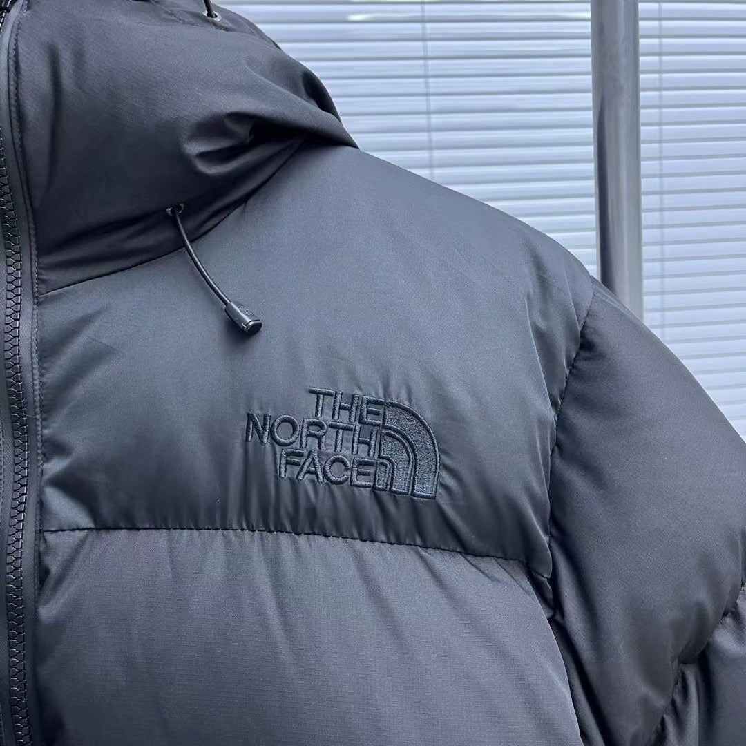 Black and Grey Puffer Jacket - Men's