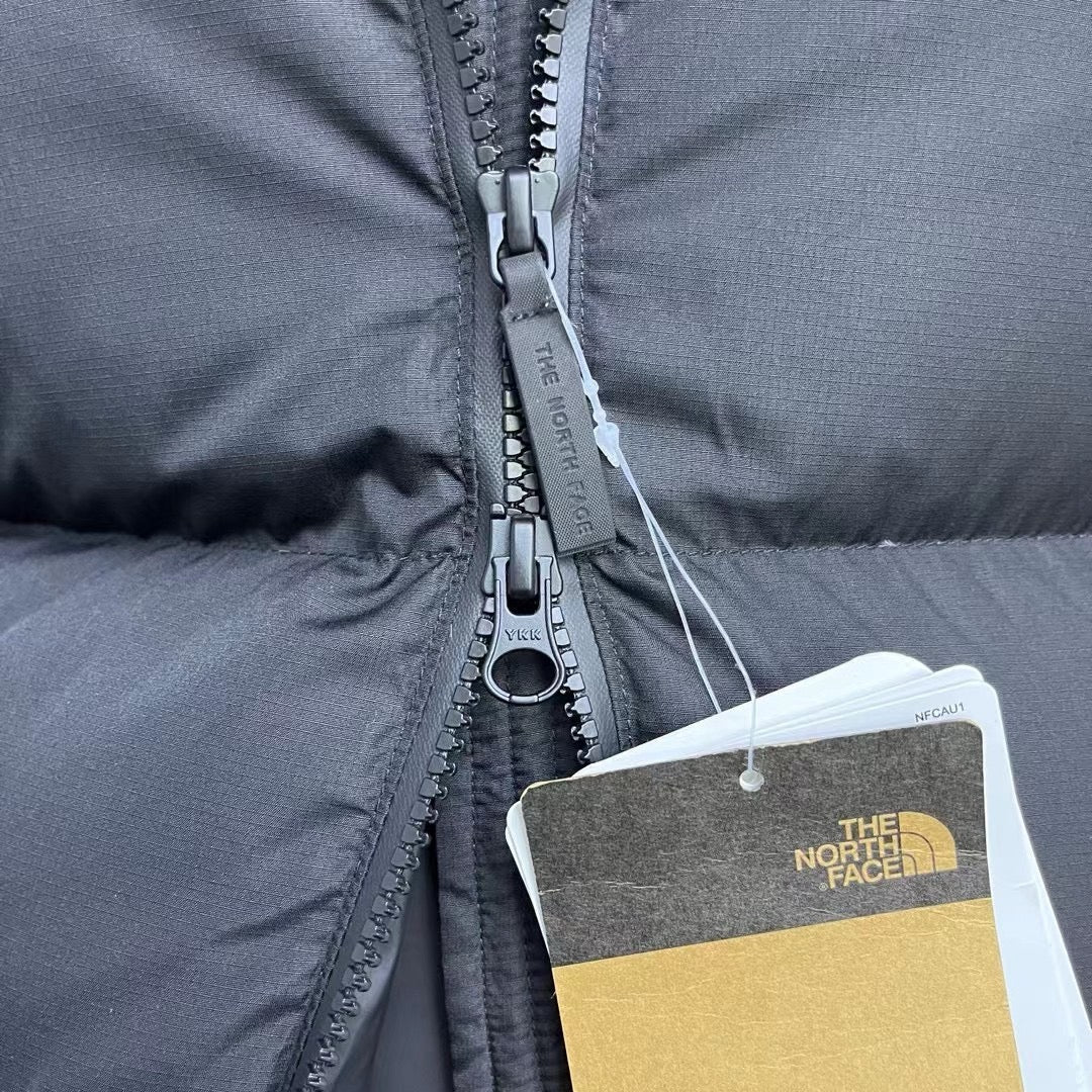 Black and Grey Puffer Jacket - Men's