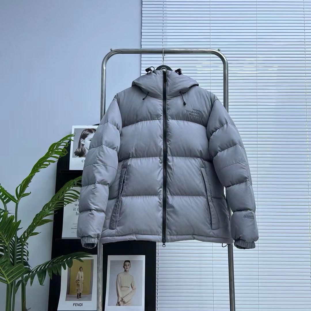 Black and Grey Puffer Jacket - Men's