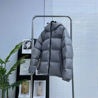 Black and Grey Puffer Jacket - Men's