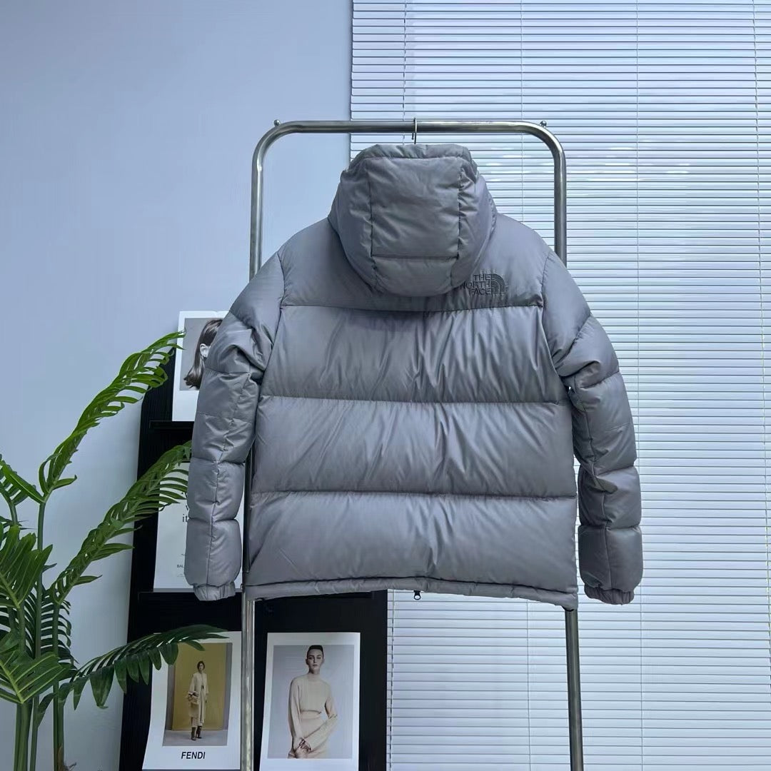 Black and Grey Puffer Jacket - Men's