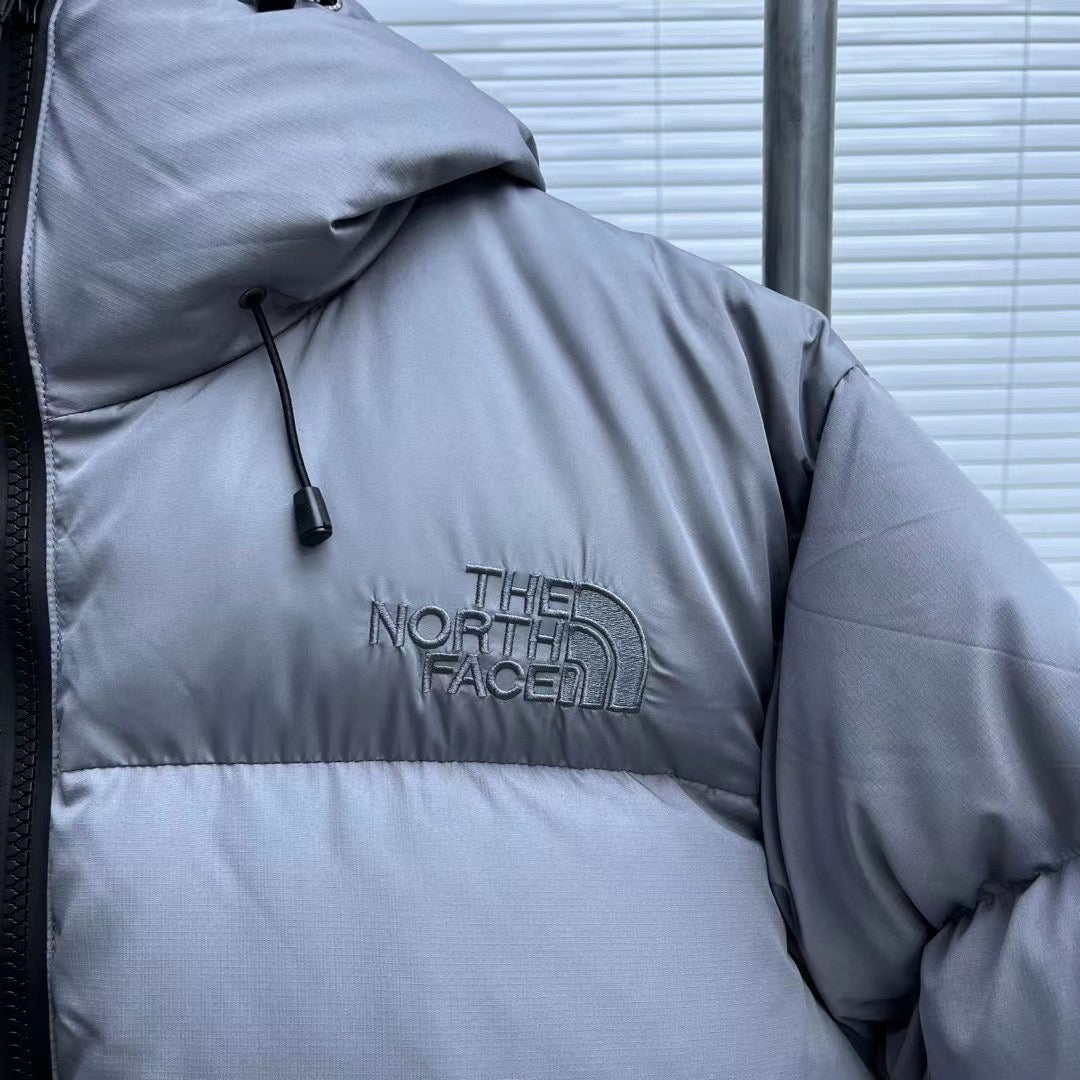 Black and Grey Puffer Jacket - Men's