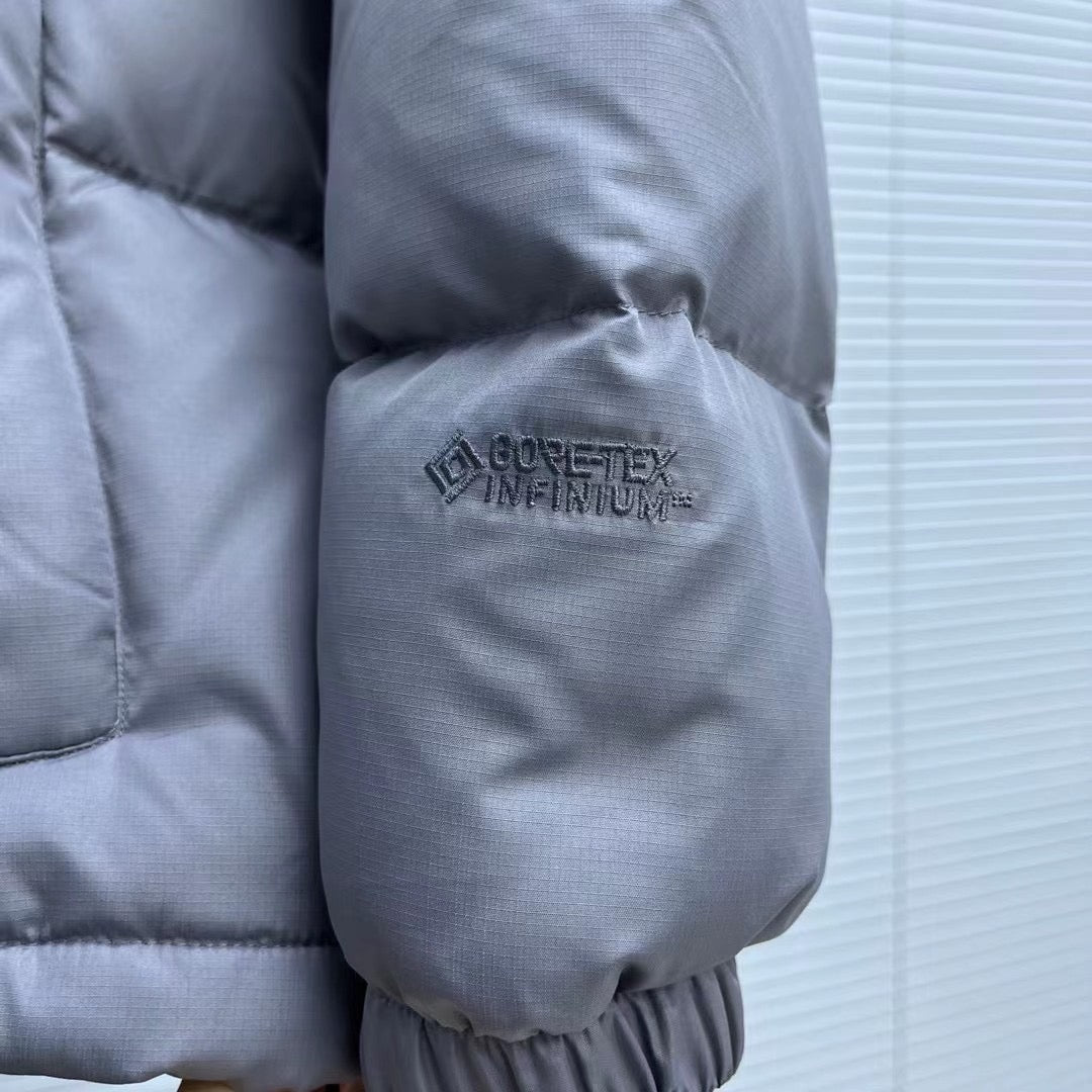 Black and Grey Puffer Jacket - Men's