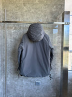 Schwarz-weiße Steppjacke für Herren