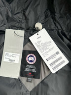 Schwarz-weiße Steppjacke für Herren