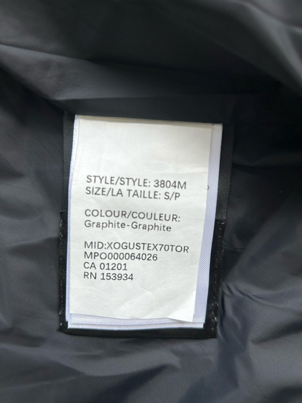 Schwarz-weiße Steppjacke für Herren