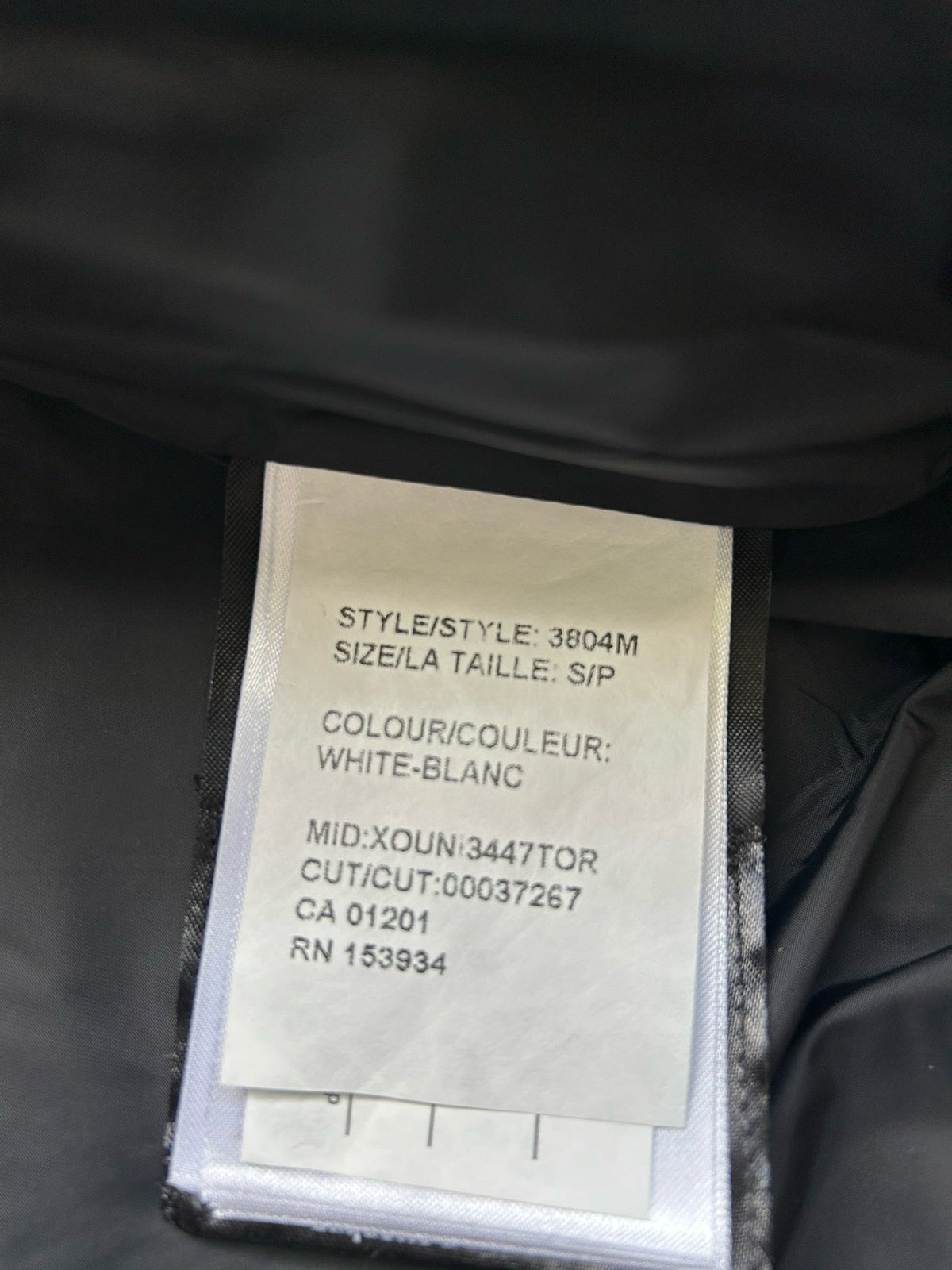 Schwarz-weiße Steppjacke für Herren