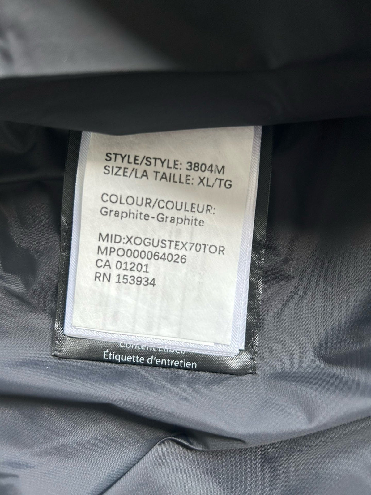 Schwarz-weiße Steppjacke für Herren
