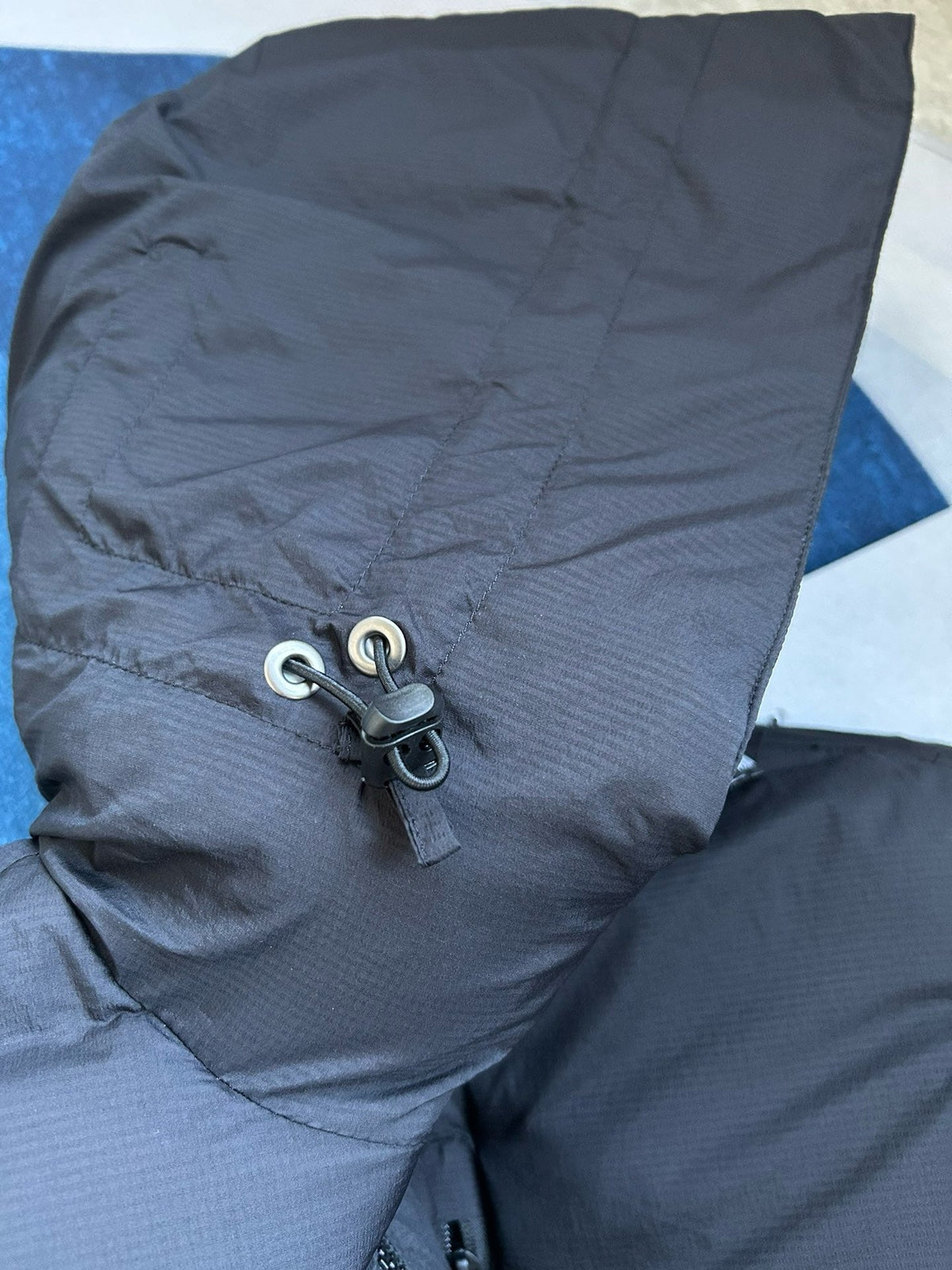 Black and White Puffer Jacket - Men's