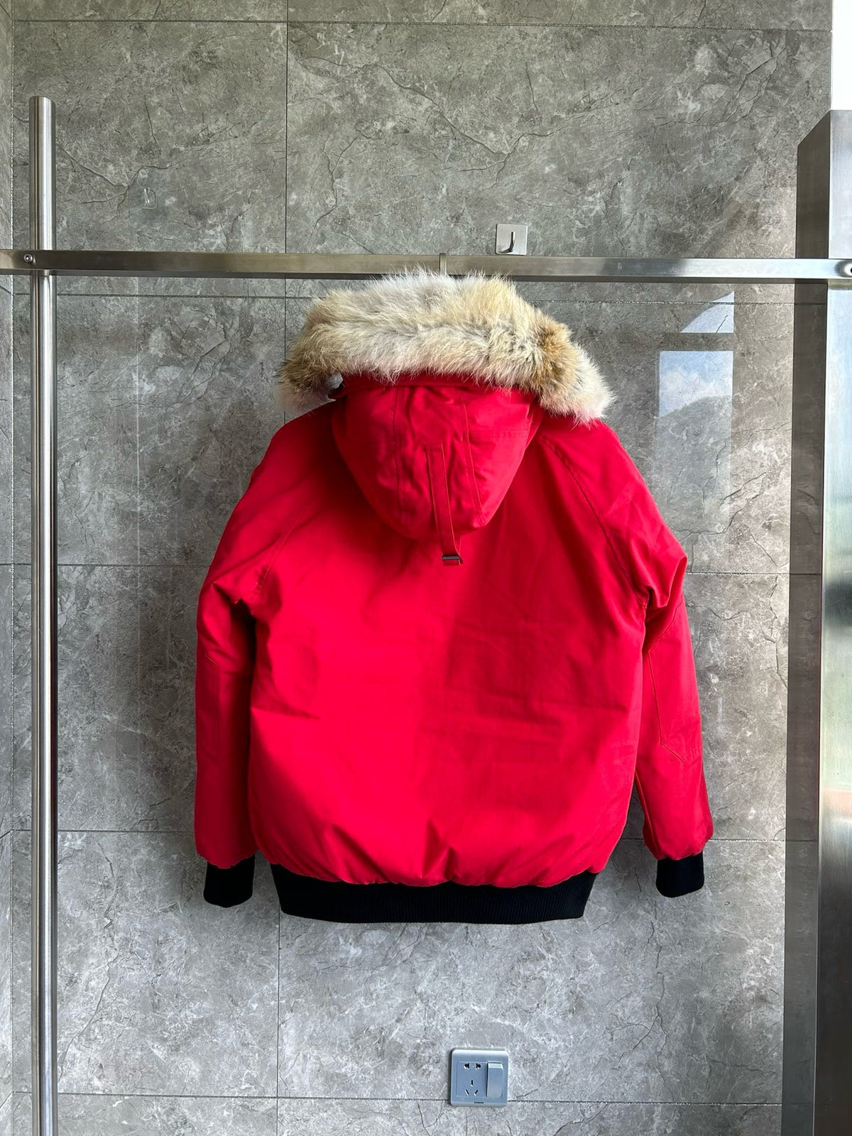 Mehrfarbiger Parka – Herren