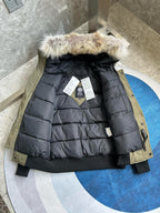 Mehrfarbiger Parka – Herren