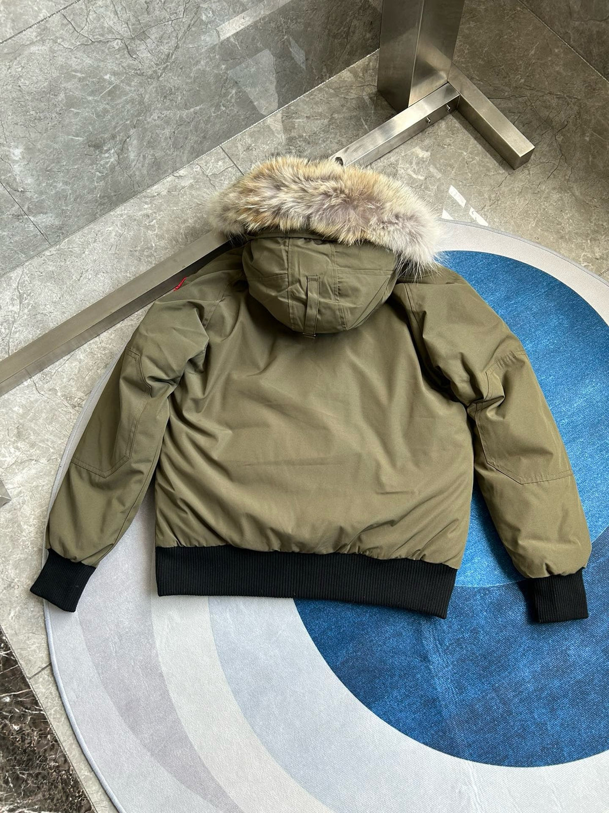 Mehrfarbiger Parka – Herren