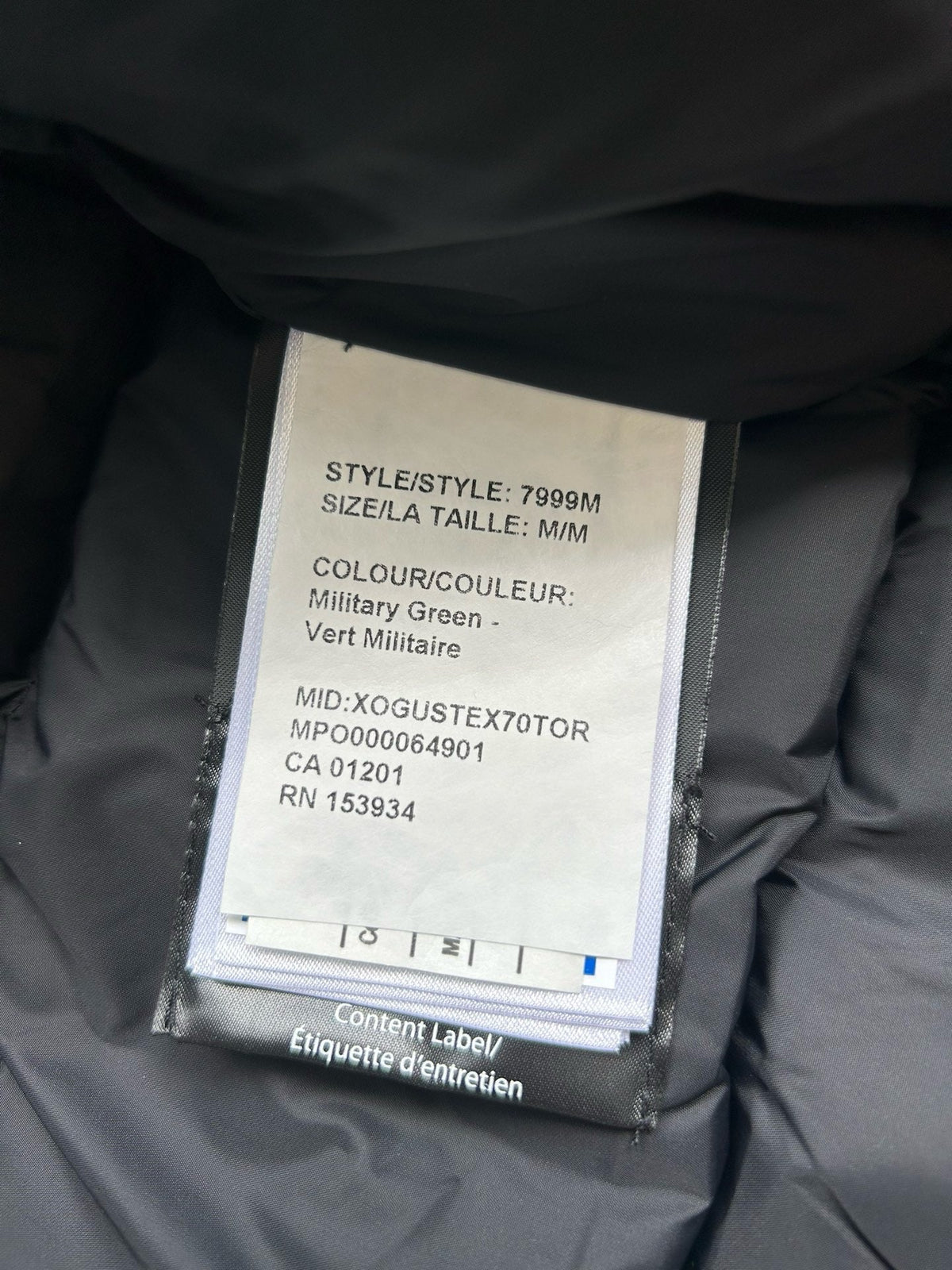 Mehrfarbiger Parka – Herren