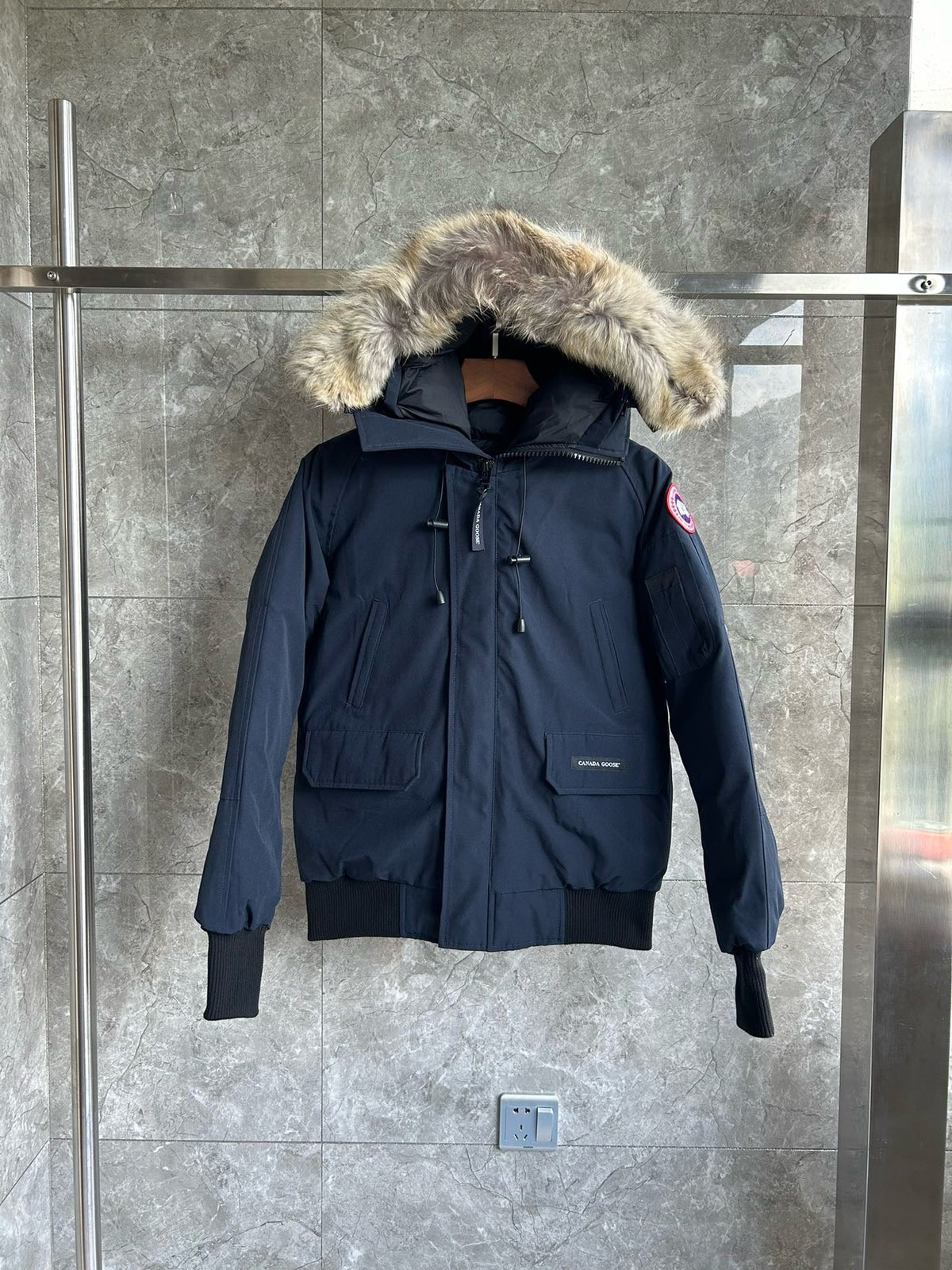 Mehrfarbiger Parka – Herren