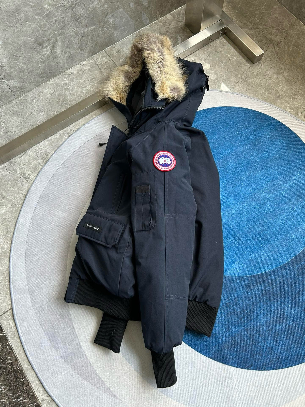 Mehrfarbiger Parka – Herren