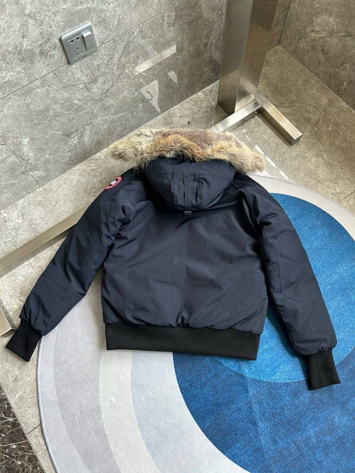 Mehrfarbiger Parka – Herren