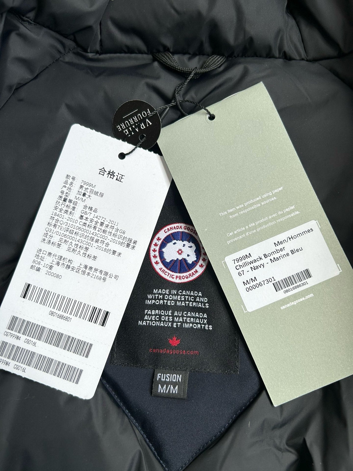 Mehrfarbiger Parka – Herren
