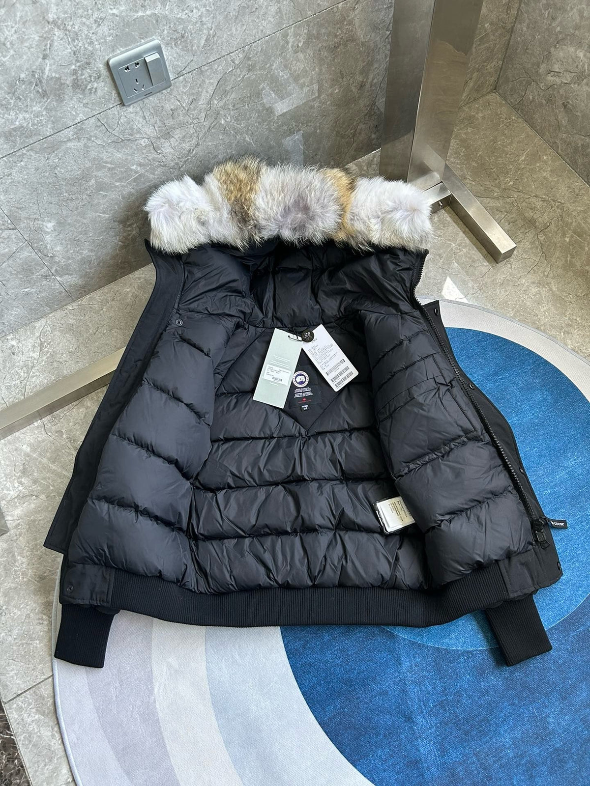 Mehrfarbiger Parka – Herren