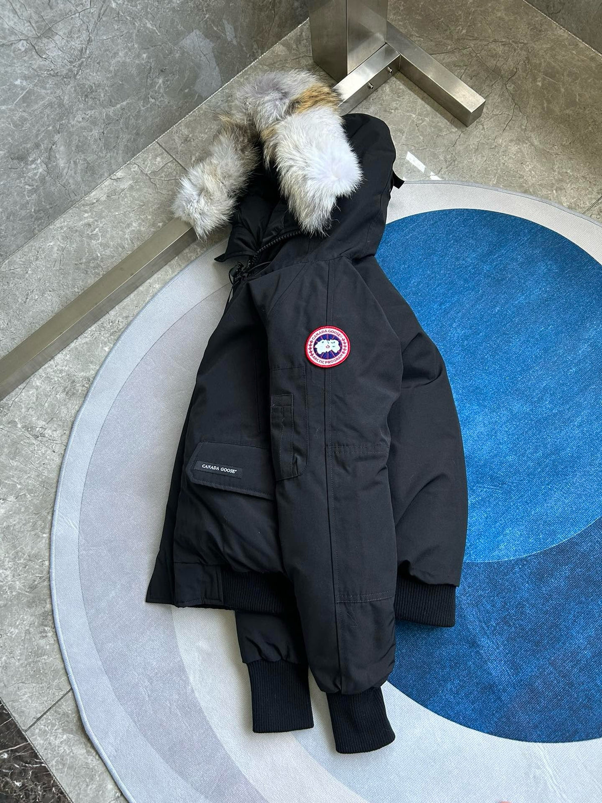 Mehrfarbiger Parka – Herren