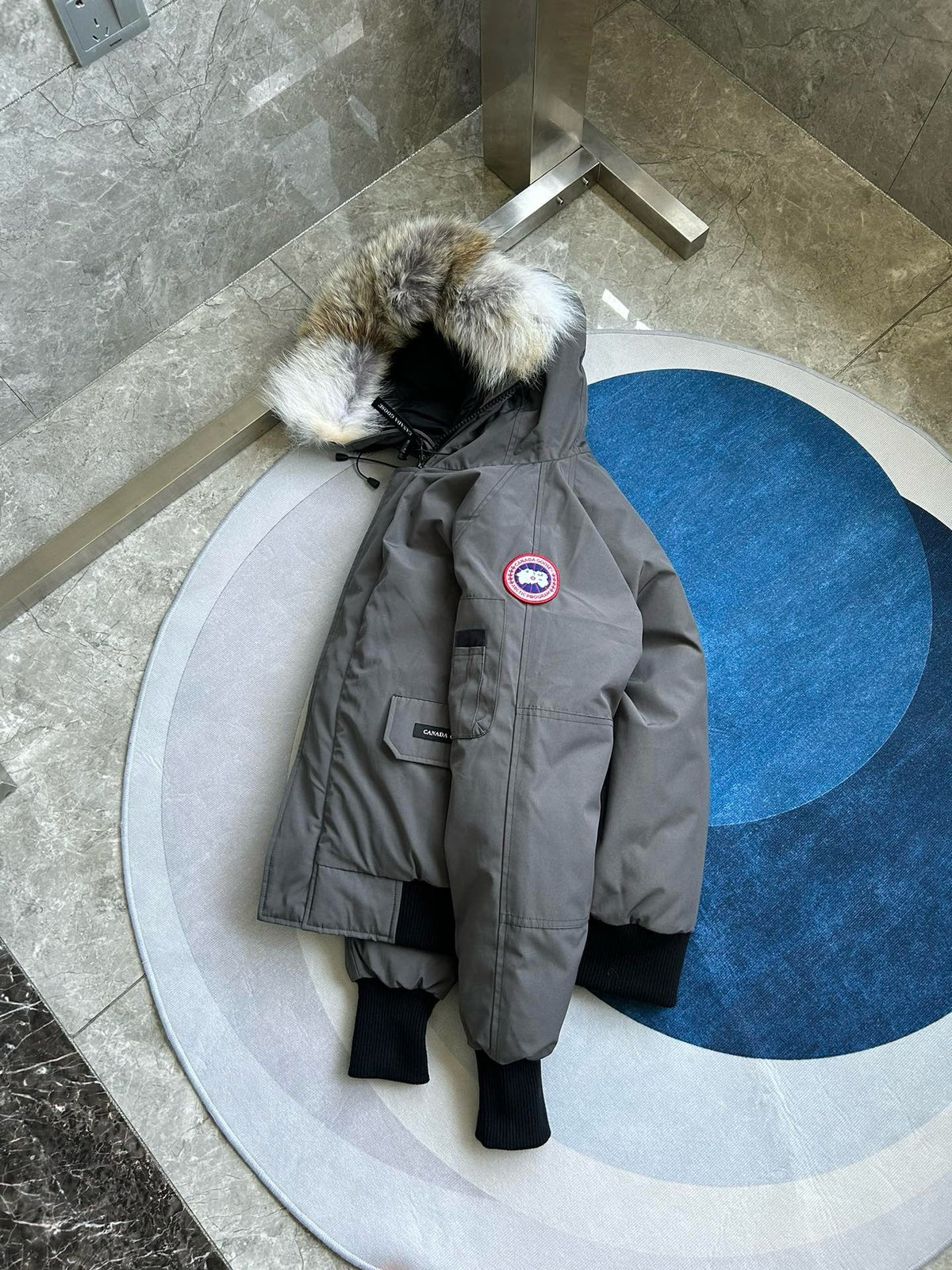 Mehrfarbiger Parka – Herren