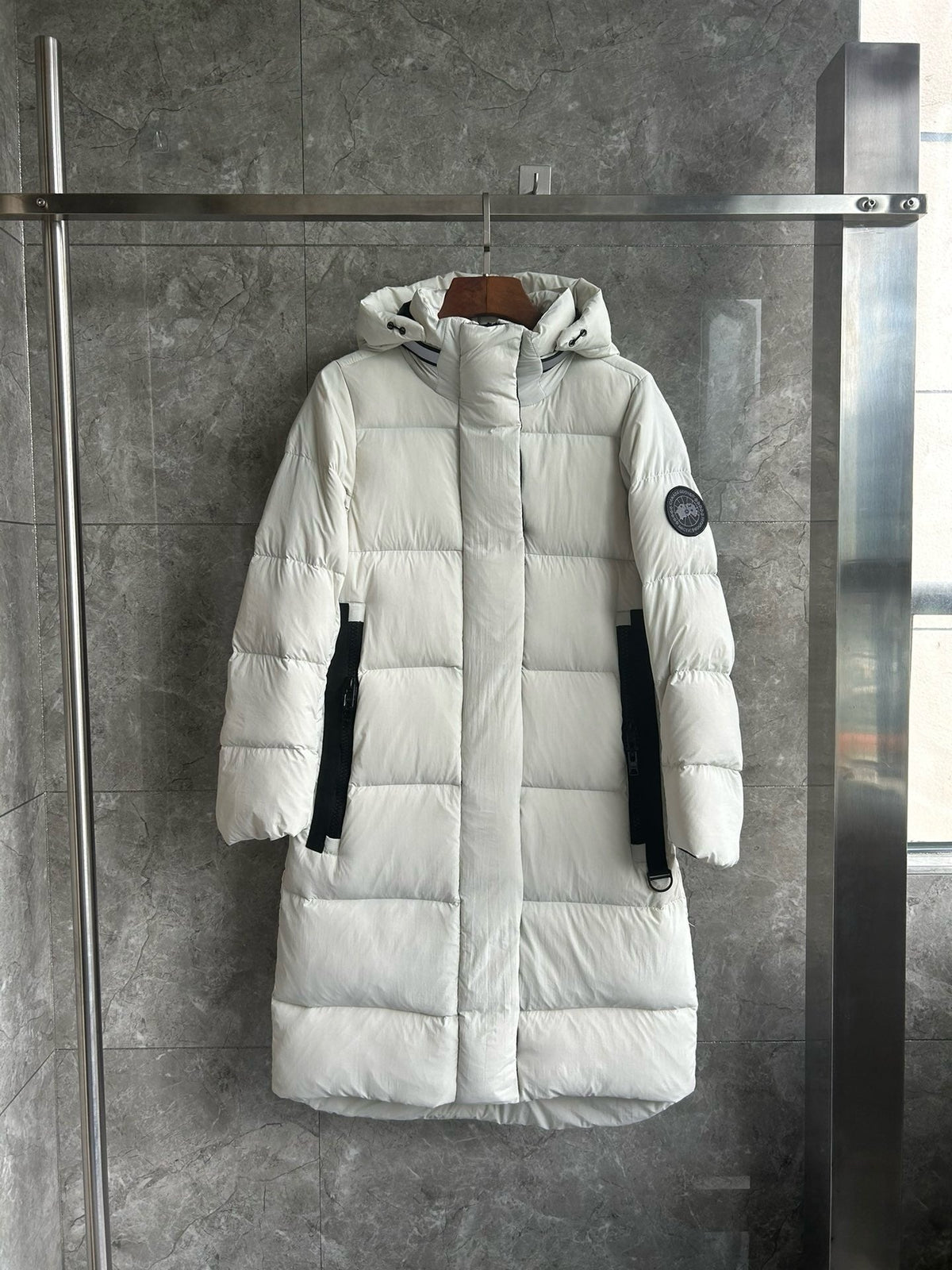 Black and White Parka - Men's