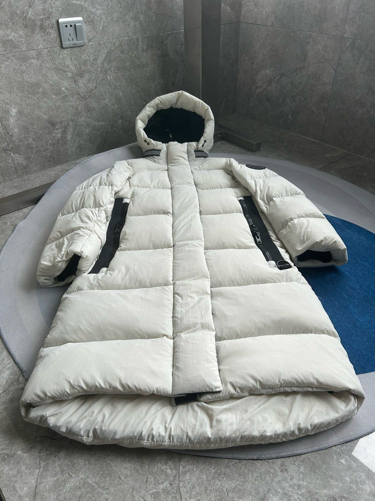 Black and White Parka - Men's