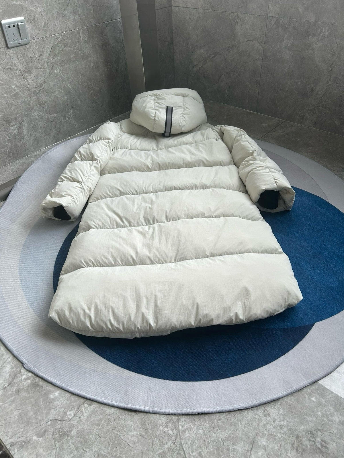 Black and White Parka - Men's