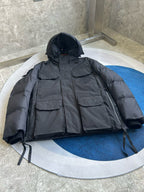 Black and White Parka - Men's