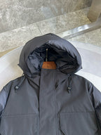 Black and White Parka - Men's
