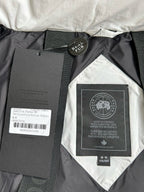 Schwarz-weiße Pufferjacke – Herren