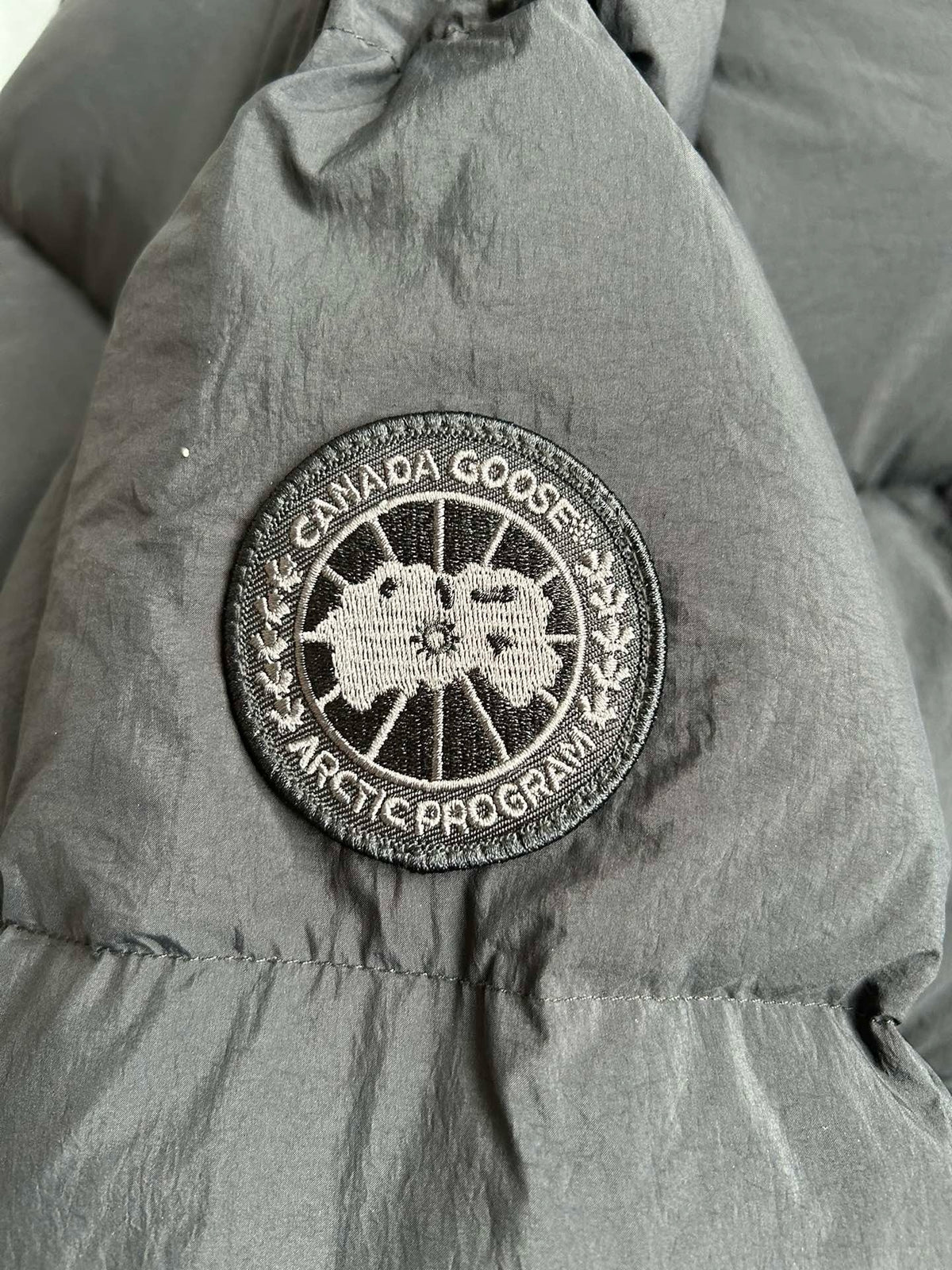 Schwarz-weiße Pufferjacke – Herren