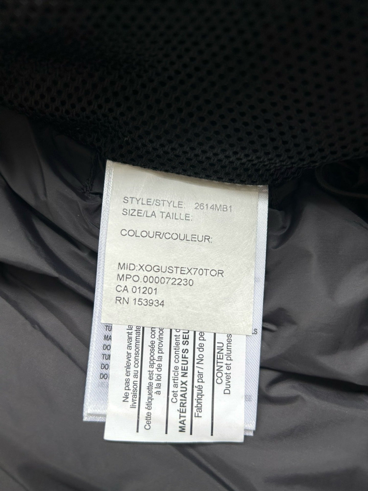 Schwarz-weiße Pufferjacke – Herren