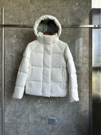 Light Pink and White Puffer Jacket - Men's