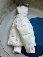 Light Pink and White Puffer Jacket - Men's