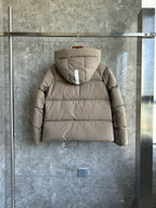 Light Pink and White Puffer Jacket - Men's